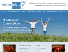 Tablet Screenshot of nutritionhelp.co.uk